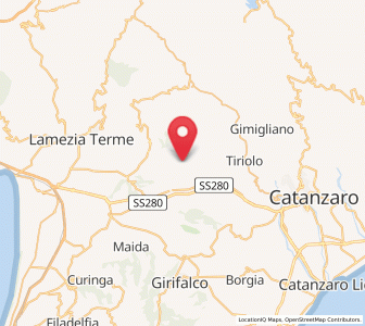 Map of Cancello, Calabria