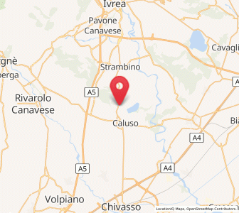 Map of Candia Canavese, Piedmont