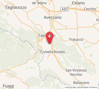 Map of Canistro Inferiore, Abruzzo