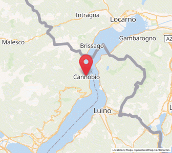Map of Cannobio, Piedmont