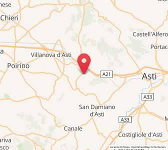 Map of Cantarana, Piedmont