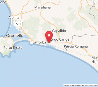 Map of Capalbio Scalo, Tuscany