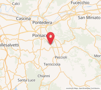 Map of Capannoli, Tuscany
