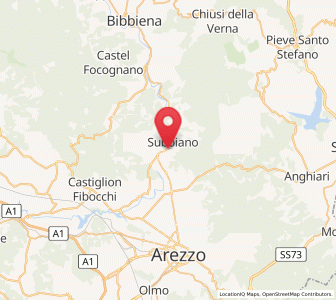 Map of Capolona, Tuscany