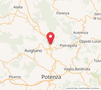 Map of Cappelluccia, Basilicate
