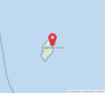 Map of Capraia Isola, Tuscany