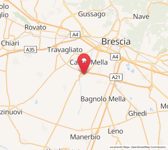 Map of Capriano del Colle, Lombardy