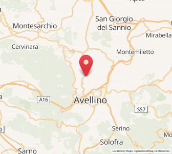Map of Capriglia Irpina, Campania