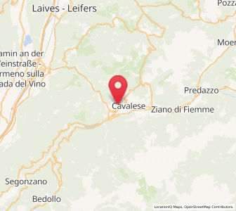 Map of Carano, Trentino-Alto Adige