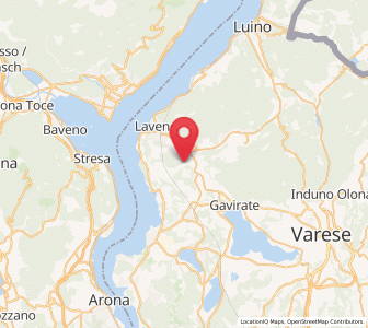 Map of Caravate, Lombardy