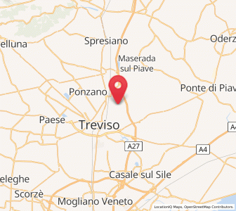 Map of Carbonera, Veneto