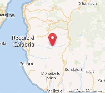 Map of Cardeto, Calabria