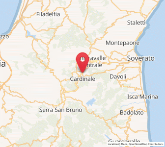 Map of Cardinale, Calabria