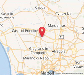 Map of Carinaro, Campania