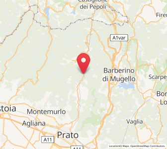 Map of Carmignanello, Tuscany