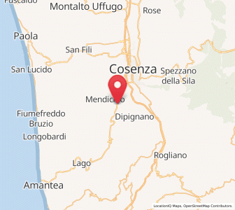 Map of Carolei, Calabria