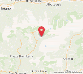 Map of Carona, Lombardy