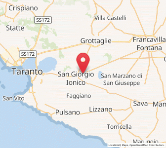 Map of Carosino, Apulia