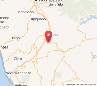 Map of Carpanzano, Calabria