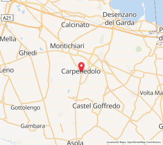 Map of Carpenedolo, Lombardy