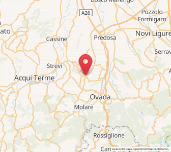 Map of Carpeneto, Piedmont