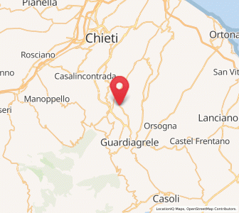 Map of Casacanditella, Abruzzo