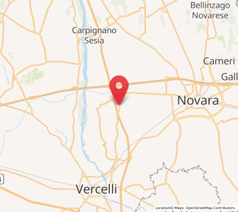 Map of Casalbeltrame, Piedmont