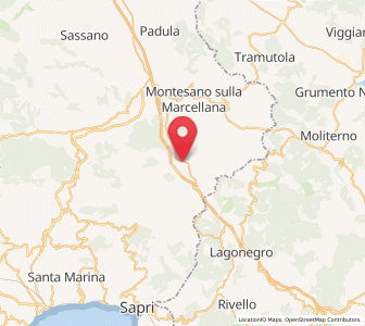 Map of Casalbuono, Campania