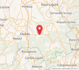 Map of Casaleggio Boiro, Piedmont