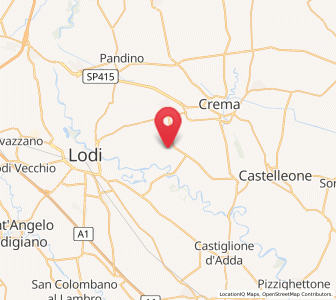 Map of Casaletto Ceredano, Lombardy
