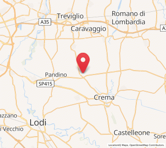 Map of Casaletto Vaprio, Lombardy