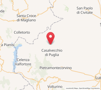 Map of Casalnuovo Monterotaro, Apulia