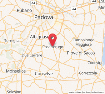Map of Casalserugo, Veneto