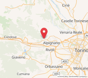 Map of Caselette, Piedmont