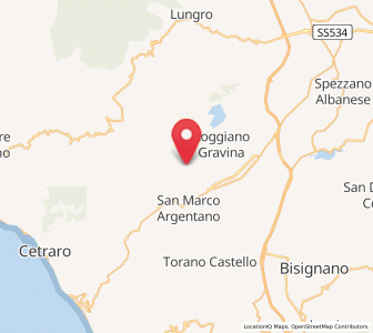 Map of Casello dei Morti, Calabria