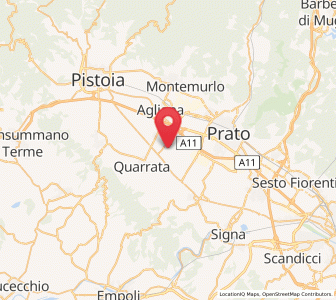 Map of Caserana, Tuscany