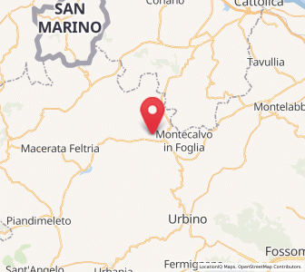 Map of Casinina, The Marches