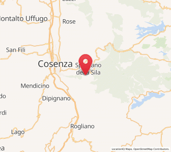 Map of Casole Bruzio, Calabria