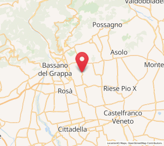 Map of Casoni, Veneto
