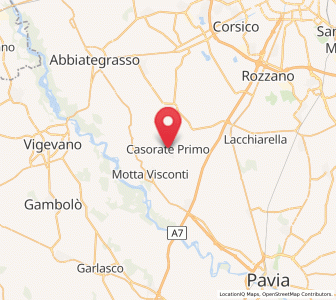 Map of Casorate Primo, Lombardy