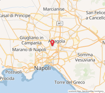 Map of Casoria, Campania