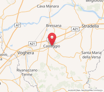 Map of Casteggio, Lombardy