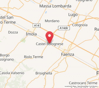 Map of Castel Bolognese, Emilia-Romagna