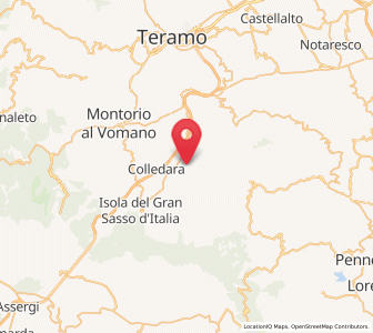 Map of Castel Castagna, Abruzzo