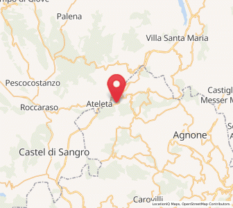Map of Castel del Giudice, Molise