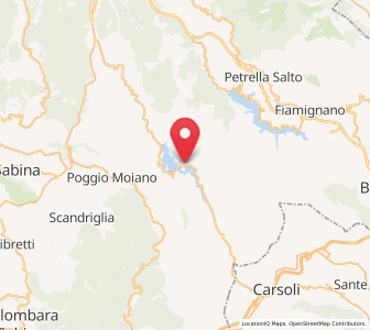 Map of Castel di Tora, Lazio