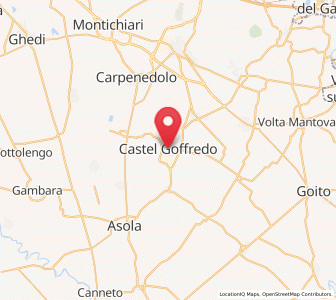 Map of Castel Goffredo, Lombardy