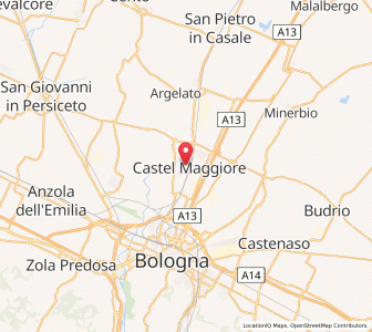 Map of Castel Maggiore, Emilia-Romagna