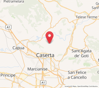 Map of Castel Morrone, Campania