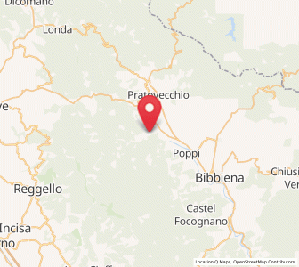 Map of Castel San Niccolò, Tuscany